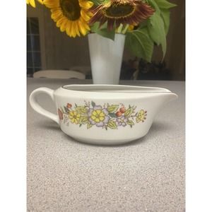 Vintage Signature Collection Oriental Garden Gravy Boat 8-1/2" Amazing Shape